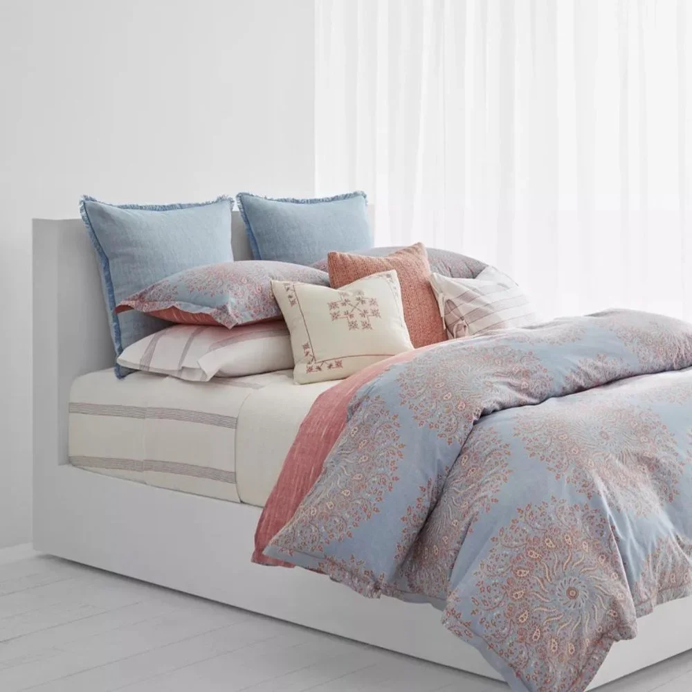 3 Pc Set Lauren Ralph Lauren Marley Paisley Reversible Duvet Cover